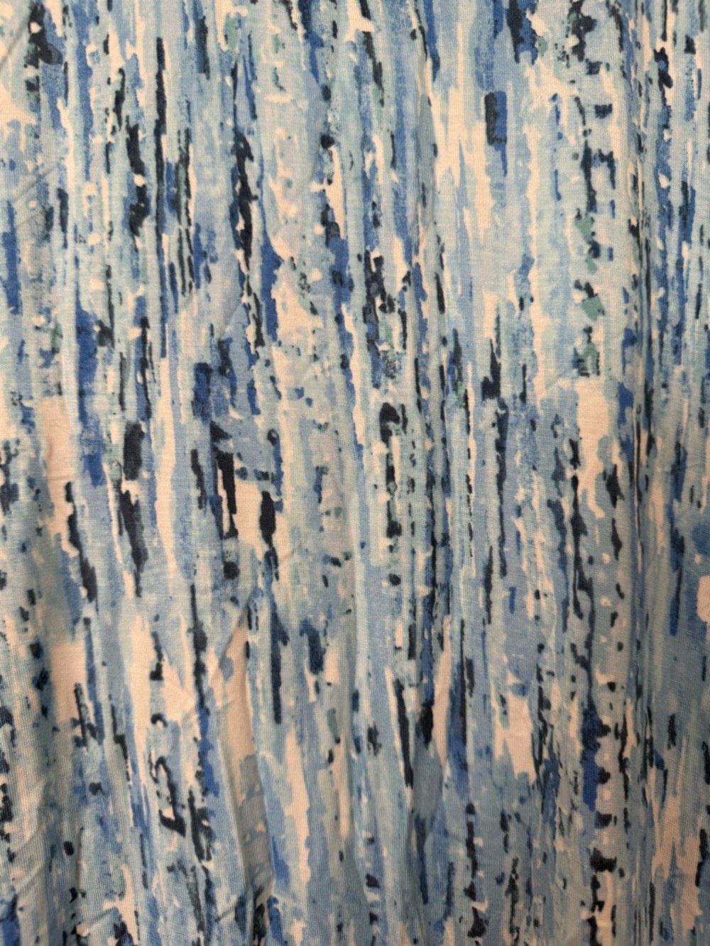 Logo Layers Blue Abstract Print Tunic - Picture 2 of 4